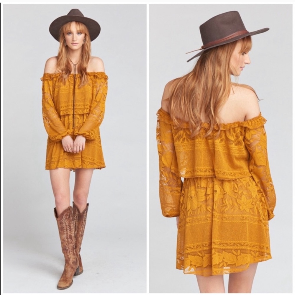 Show Me Your MuMu Bess Dress in Marigold (NWT)